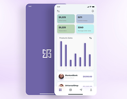 Mobile App dashboard UI