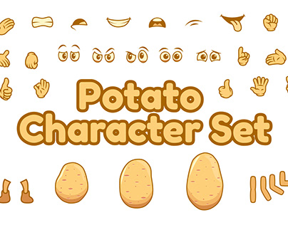 Free Download Potato Character Set