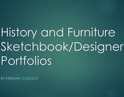 History and Furniture Sketchbook
