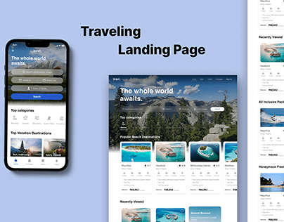 Project thumbnail - Travelling Landing Page