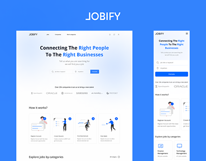 UX & UI Case Study | Jobify | Job Search Platform