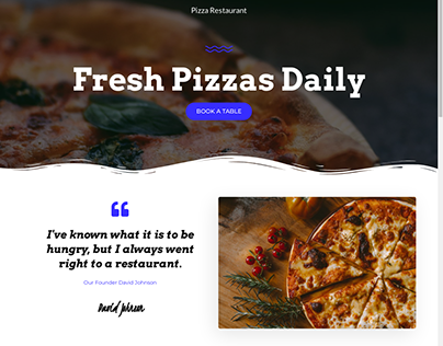 Restaurant Website built with Elementor