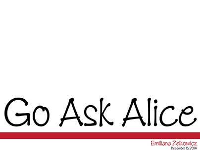 Book Cover: Go Ask Alice by Anonymous