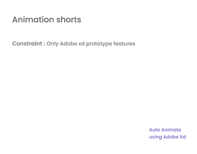Animation shorts