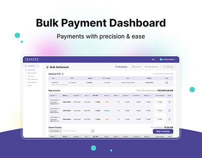 Project thumbnail - Bulk Payment - Dashboard Design