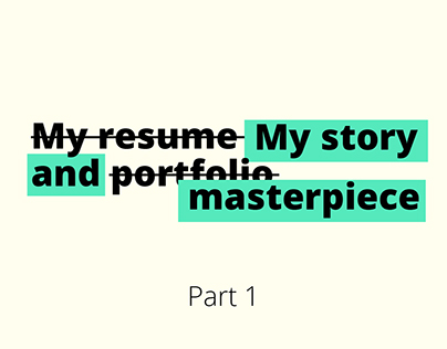 Resume & Portfolio Part 1 of 2