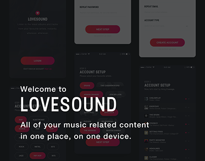 Lovesound - Music App UI