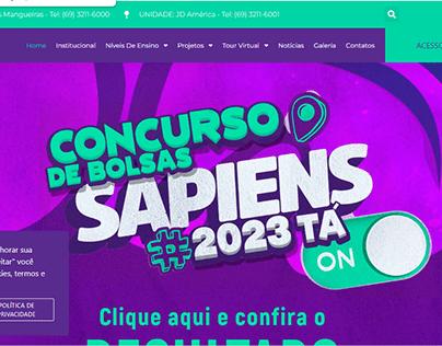 Website Colégio Sapiens