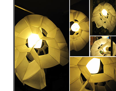 Voronoi overdose - lampshade design