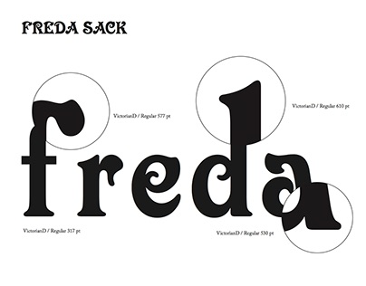 Freda Sack font posters
