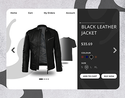 Jacket sale Shopping site UI layout