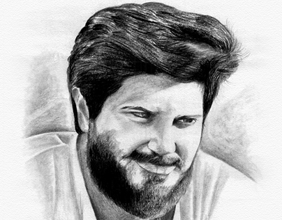 Dulquer Salmaan - Charcoal Drawing