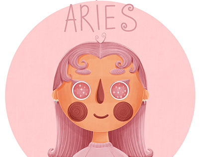 Aries | Zodiac Sign | Children's Book Illustration
