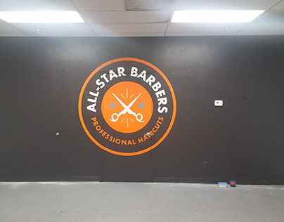Barbershop Murals - Wall Graphics and Logo Mural