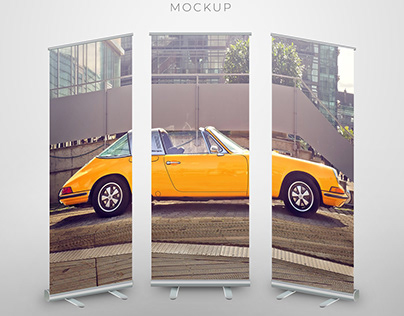 Rollup standee banner mockup