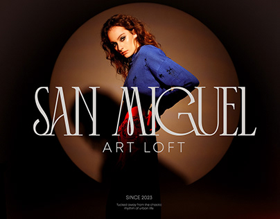 SAN MIGUEL logo for artwork gallery / clothing brand