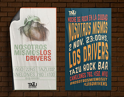 Los Drivers Rock Gig Poster