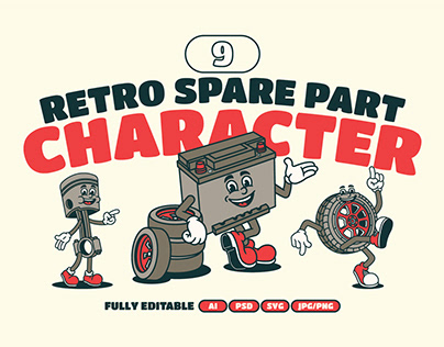 Spare Part Retro Character