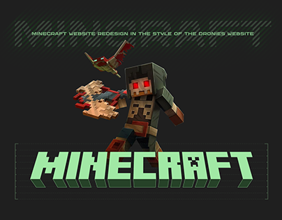 Minecraft website redesign