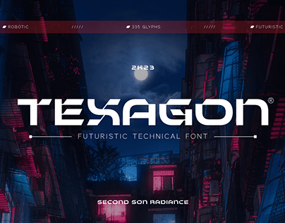 SS - Texagon | Futuristic Font