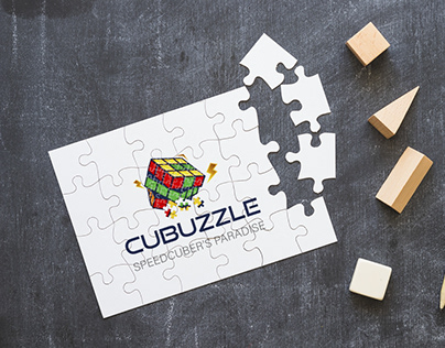 Cubuzzle Game Logo Branding | Shiv Graphic Designer