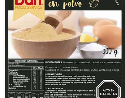 Etiqueta Huevo en Polvo, Empresas Daff