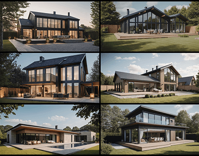 3D Visualization of exteriors and facades.