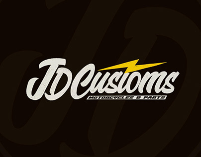 JD customs logo design Copr.