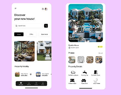 House hunt App replicated design