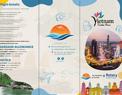 3 Fold Brochure for travel company
