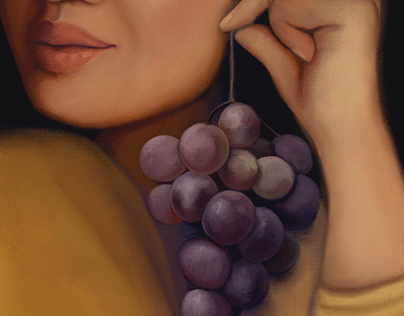 Woman with Grapes