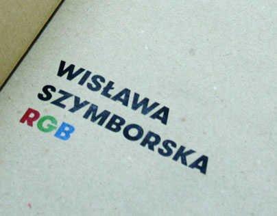 Wisława Szymborska "RGB". Projekt teki z wierszami