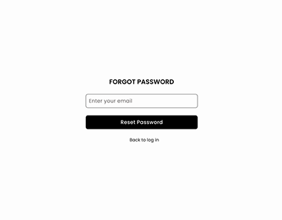 Web Design - Forgot Password
