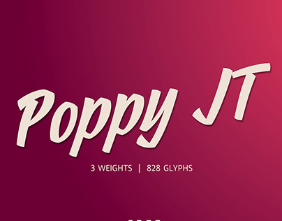 Poppy JT Typeface