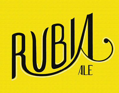 RUBIA ALE LETTERING