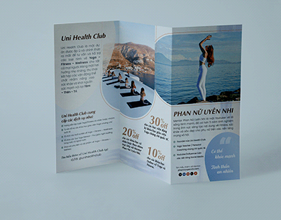 UNI HEALTH CLUB] Brochure & Standee Design