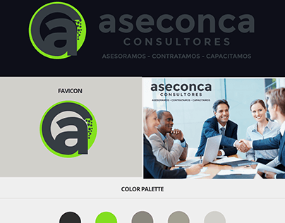 Diseño de logo para la empresa Aseconca Consultores.