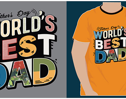 World's Best Dad t-shirt design