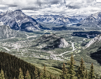 Banff Townsite from Sulphur Mountain
