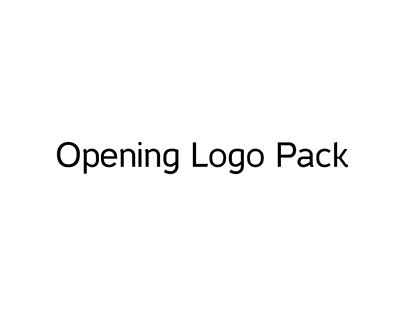 Opening Logo Pack