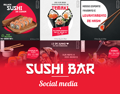 Project thumbnail - Hiro Sushi Bar - Social Media
