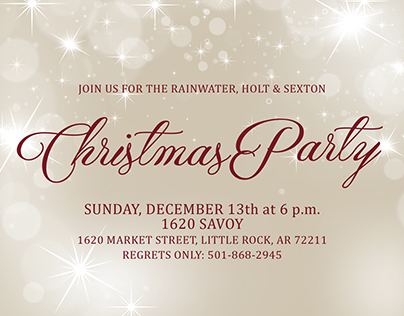 Corporate Christmas Party Invitation