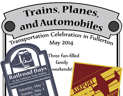 Trains, Planes, and Automobiles Event Advertising