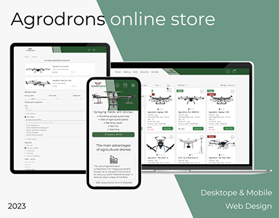 Online store for agrodrons