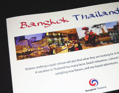 Brochure Design | Bangkok Vacation Destination