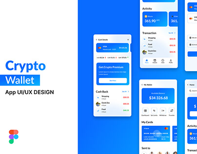 Crypto Wallet Mobile App UI/UX Design