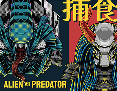 Alien vs Predator on Behance