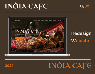 Redesign website " INDIA CAFE"