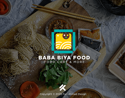 Baba Biya Food Logo Branding