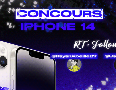 AFFICHE CONCOURS IPHONE14 TWITTER